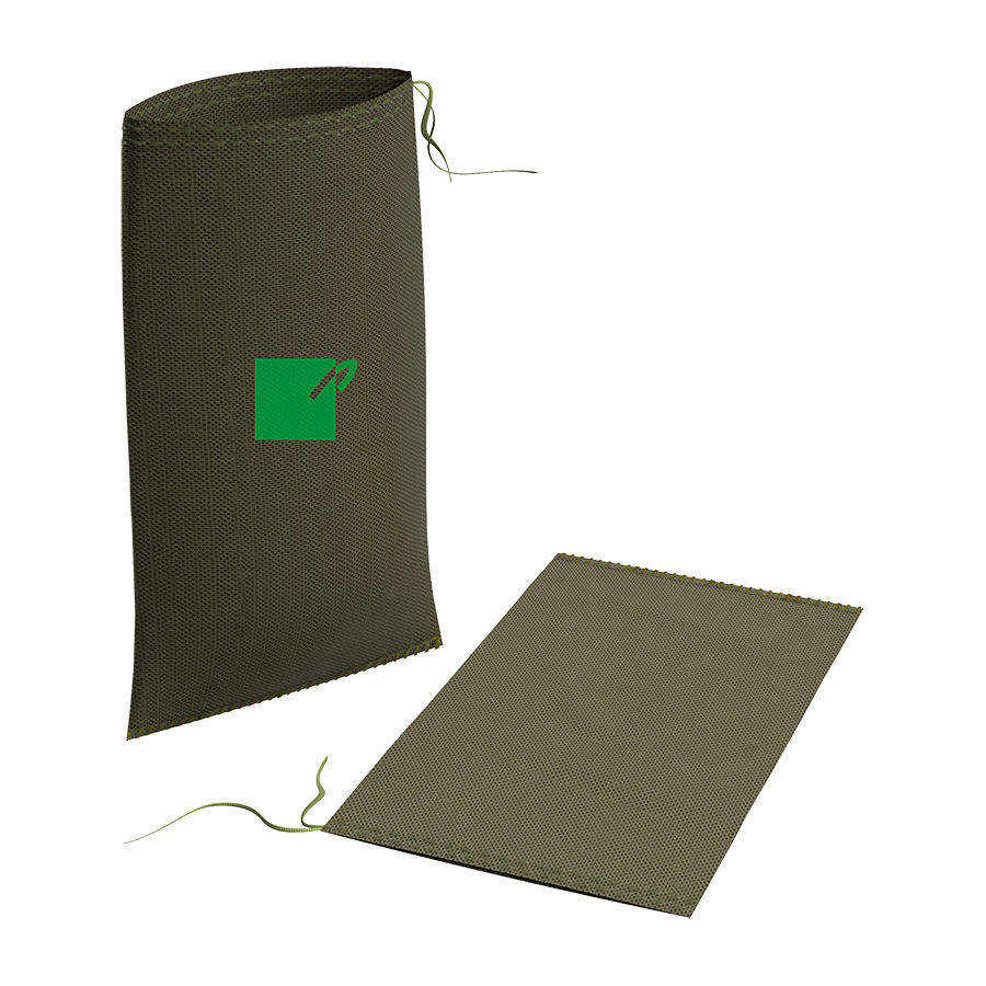 Sacco in polipropilene verde militare Sacco in polipropilene verde militare